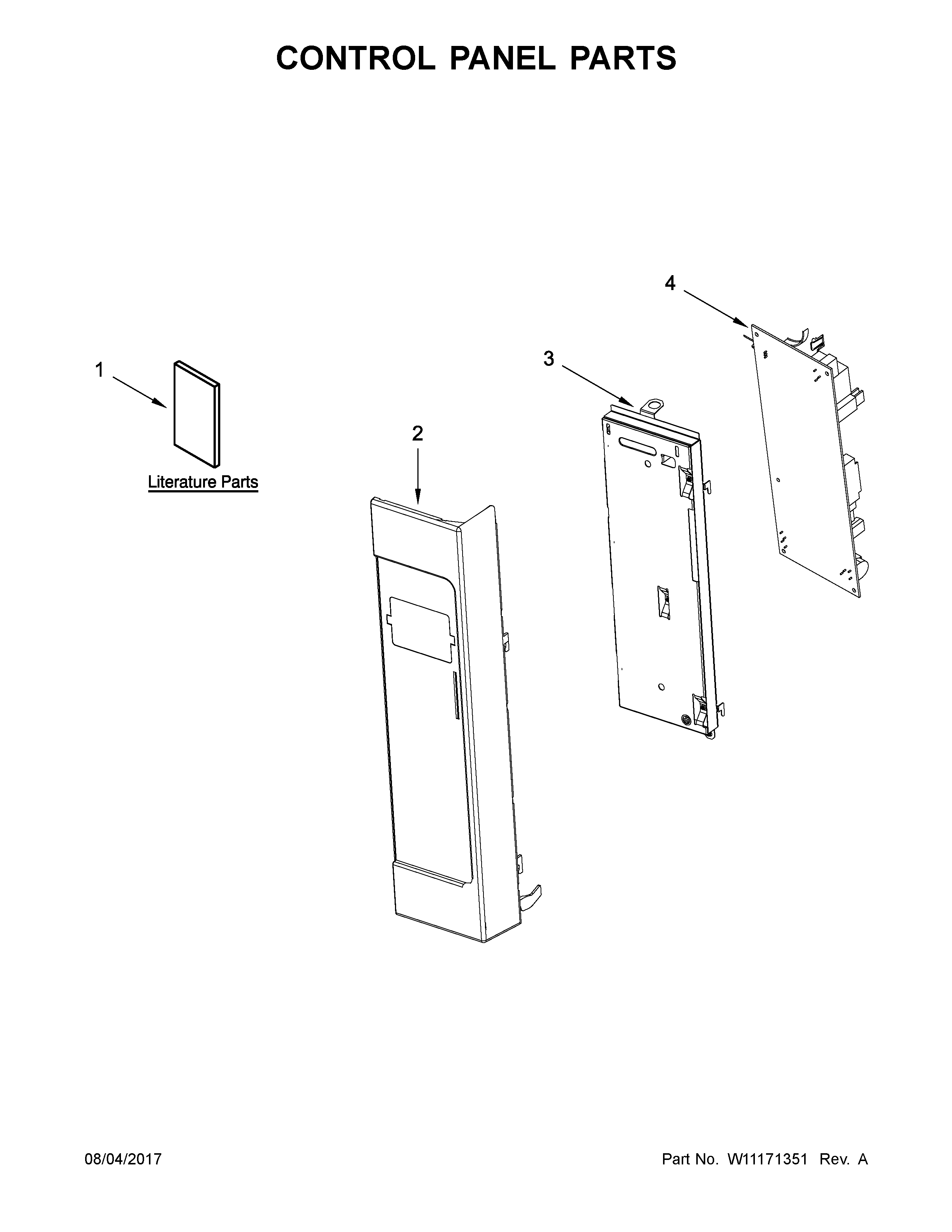 Control panel parts