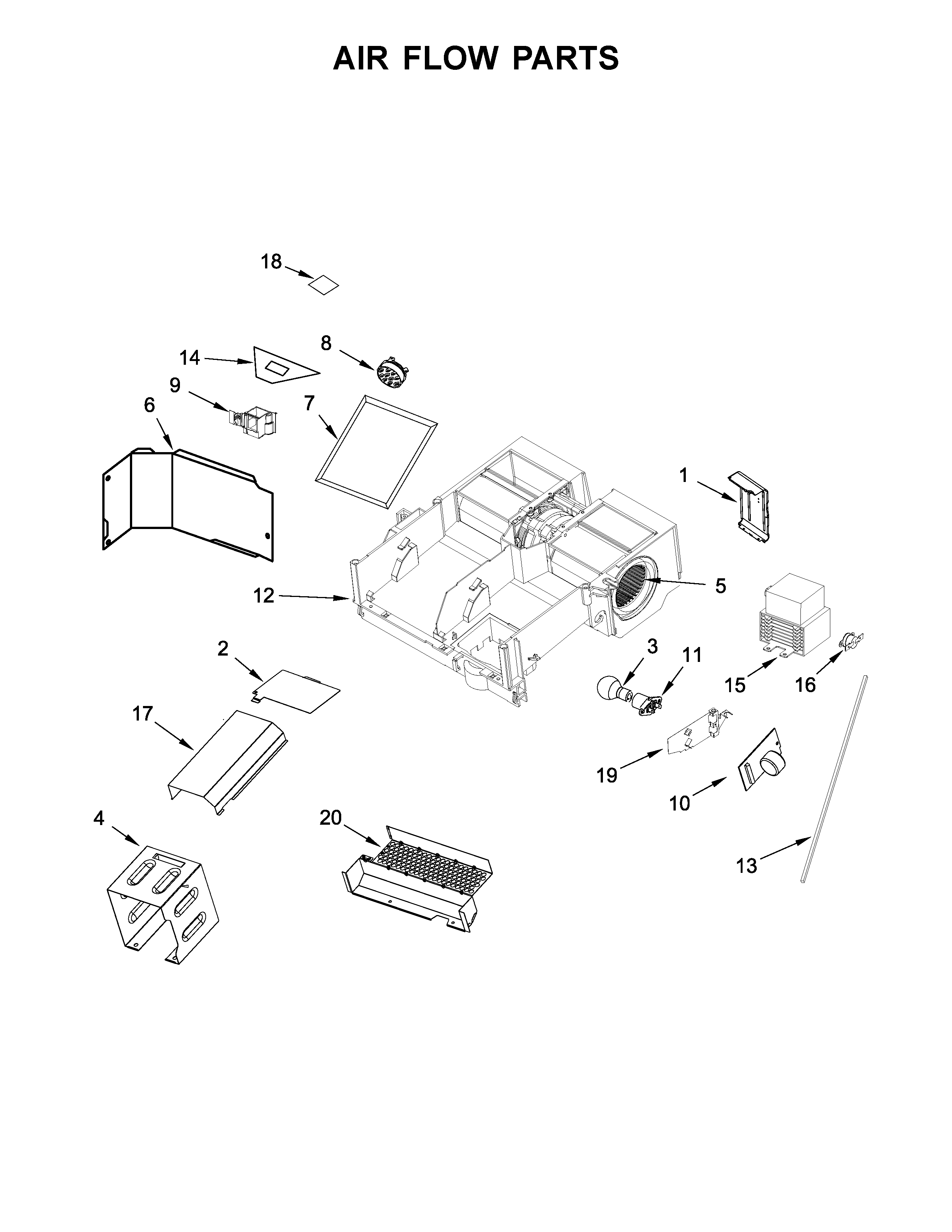 Air flow parts