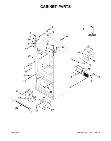 Cabinet parts