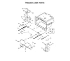 Maytag MFI2570FEW01 freezer liner parts diagram