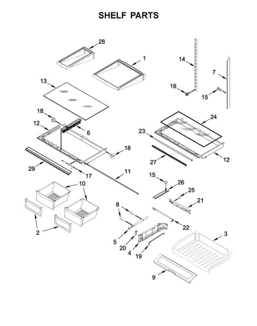 Shelf parts