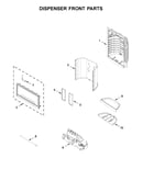 Dispenser front parts