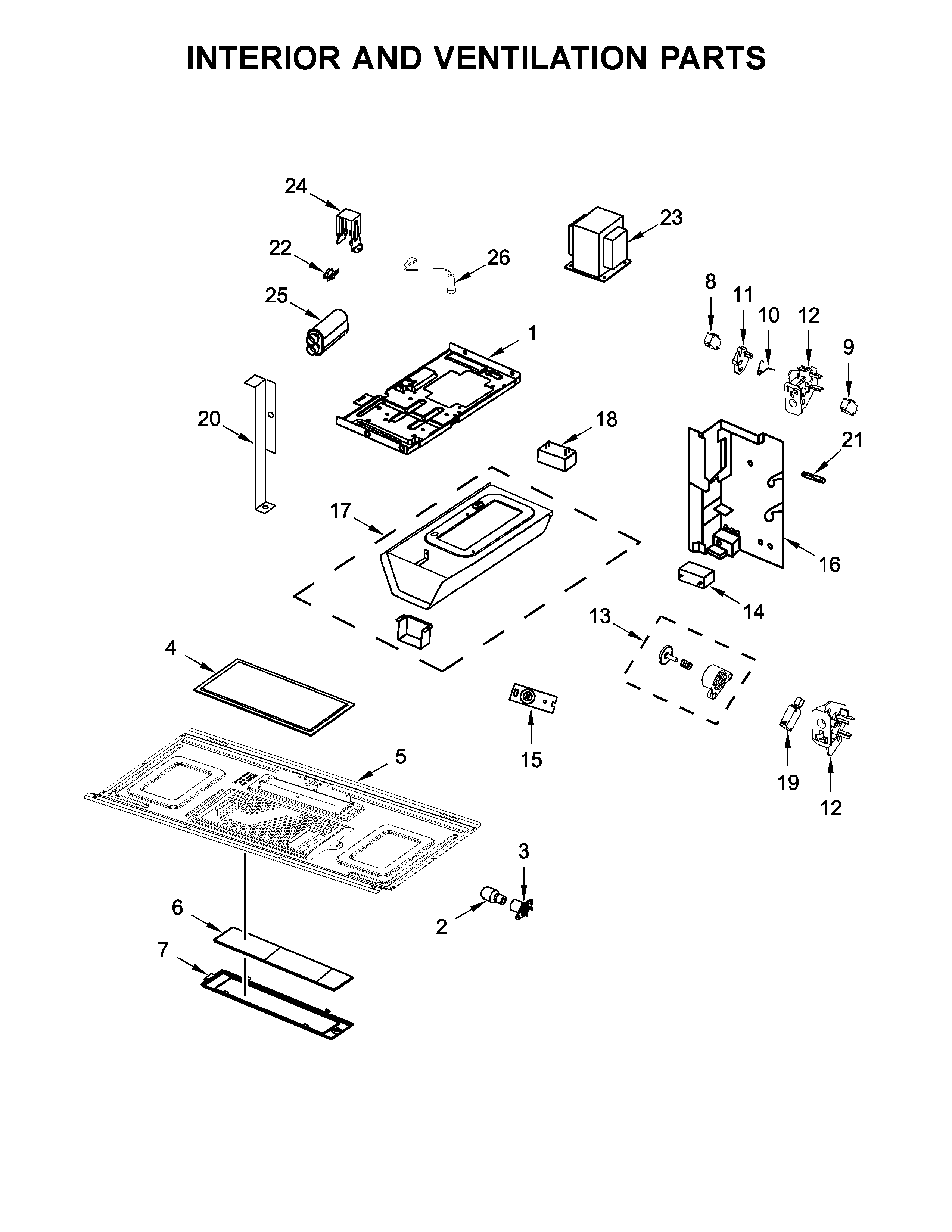 INTERIOR AND VENTILATION PARTS