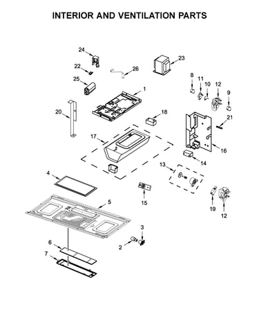 Interior and ventilation parts