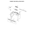 Maytag YMMV4203WW4 cabinet and installation parts diagram