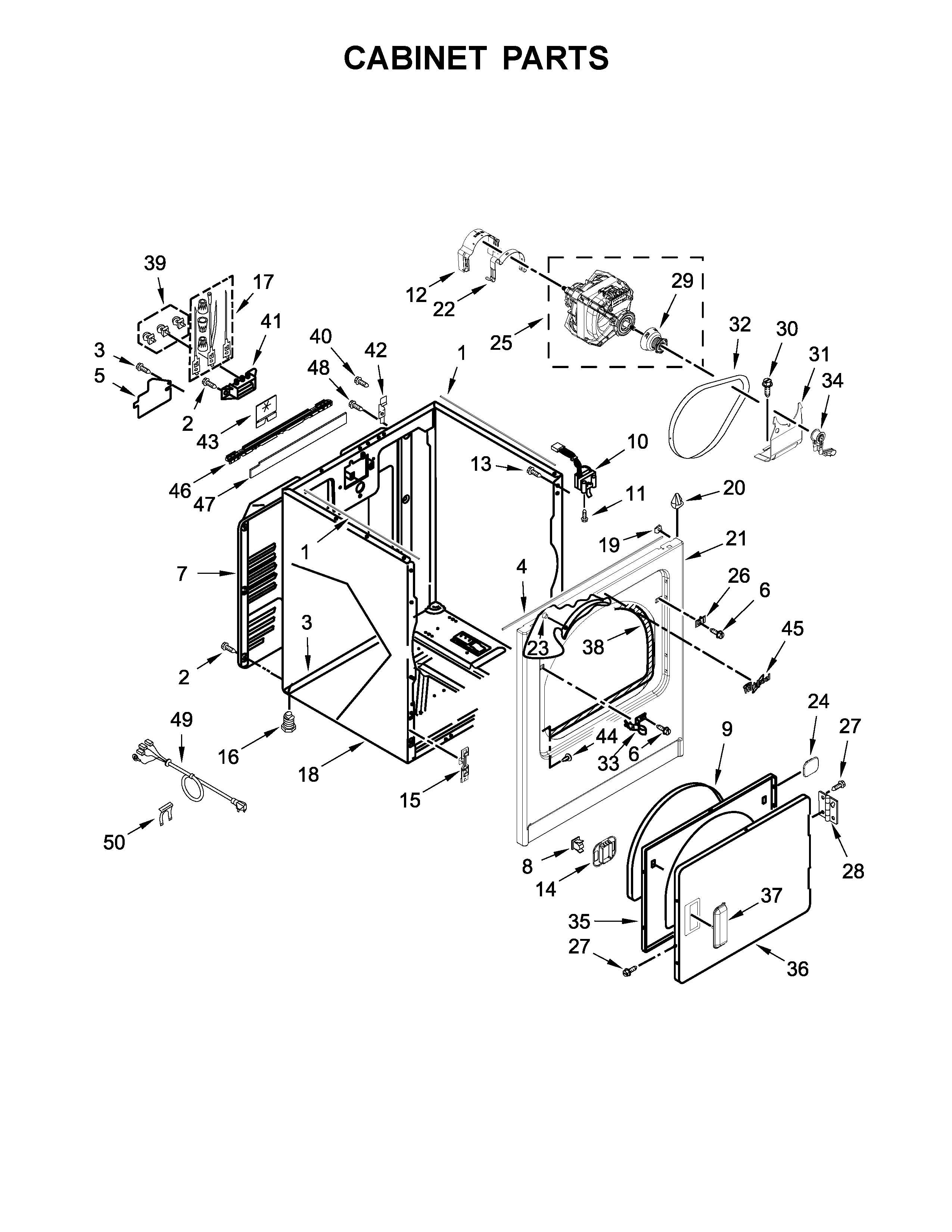 CABINET PARTS