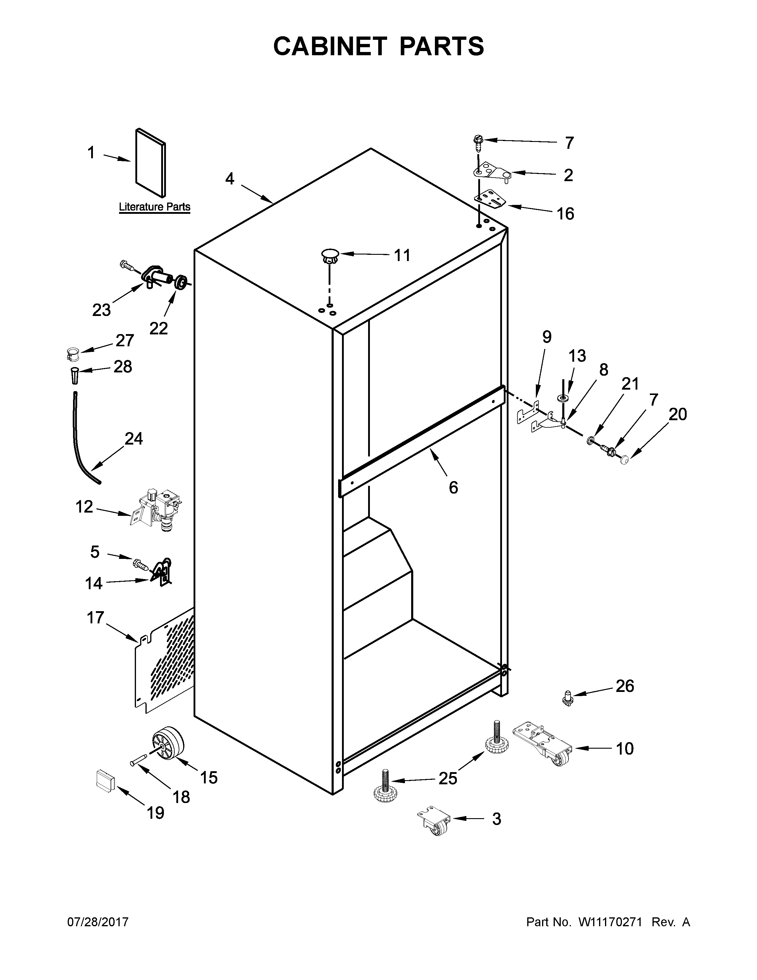 Cabinet parts