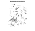 Whirlpool WMH73521CS6 interior and ventilation parts diagram