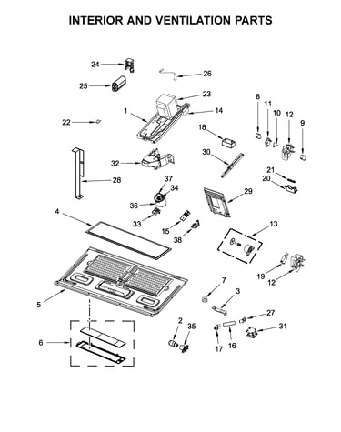 Interior and ventilation parts
