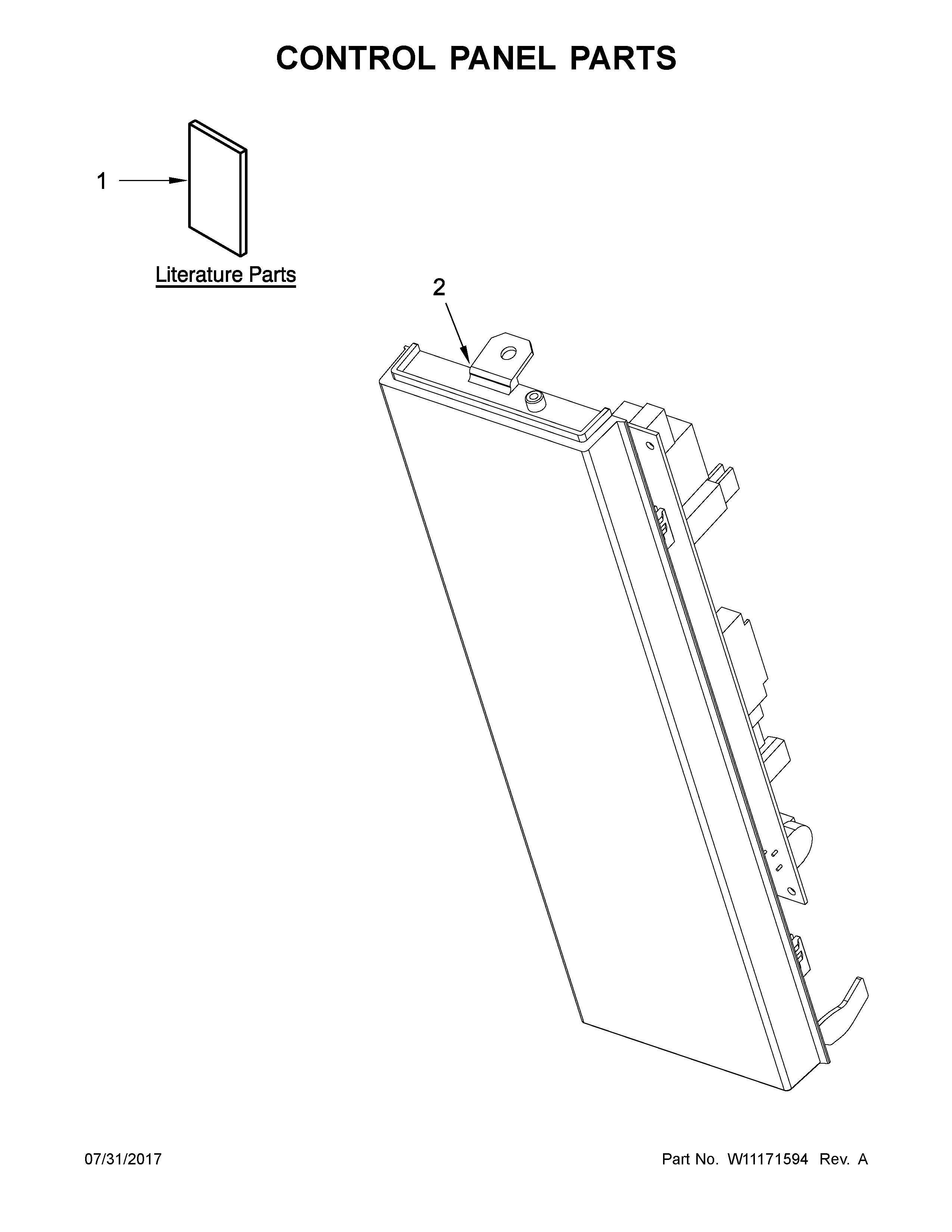CONTROL PANEL PARTS