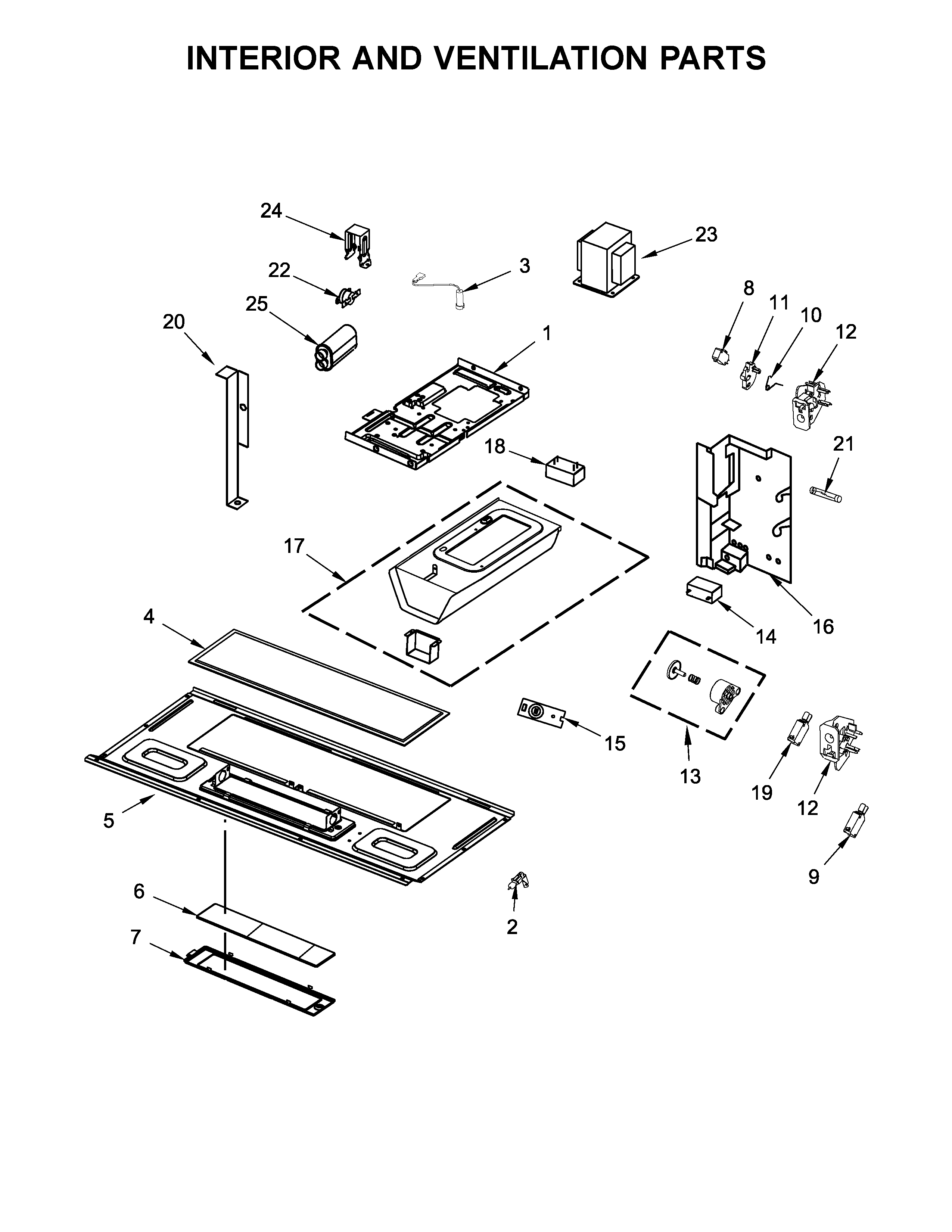 INTERIOR AND VENTILATION PARTS