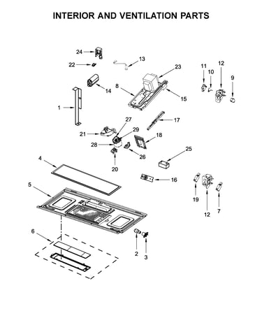Interior and ventilation parts