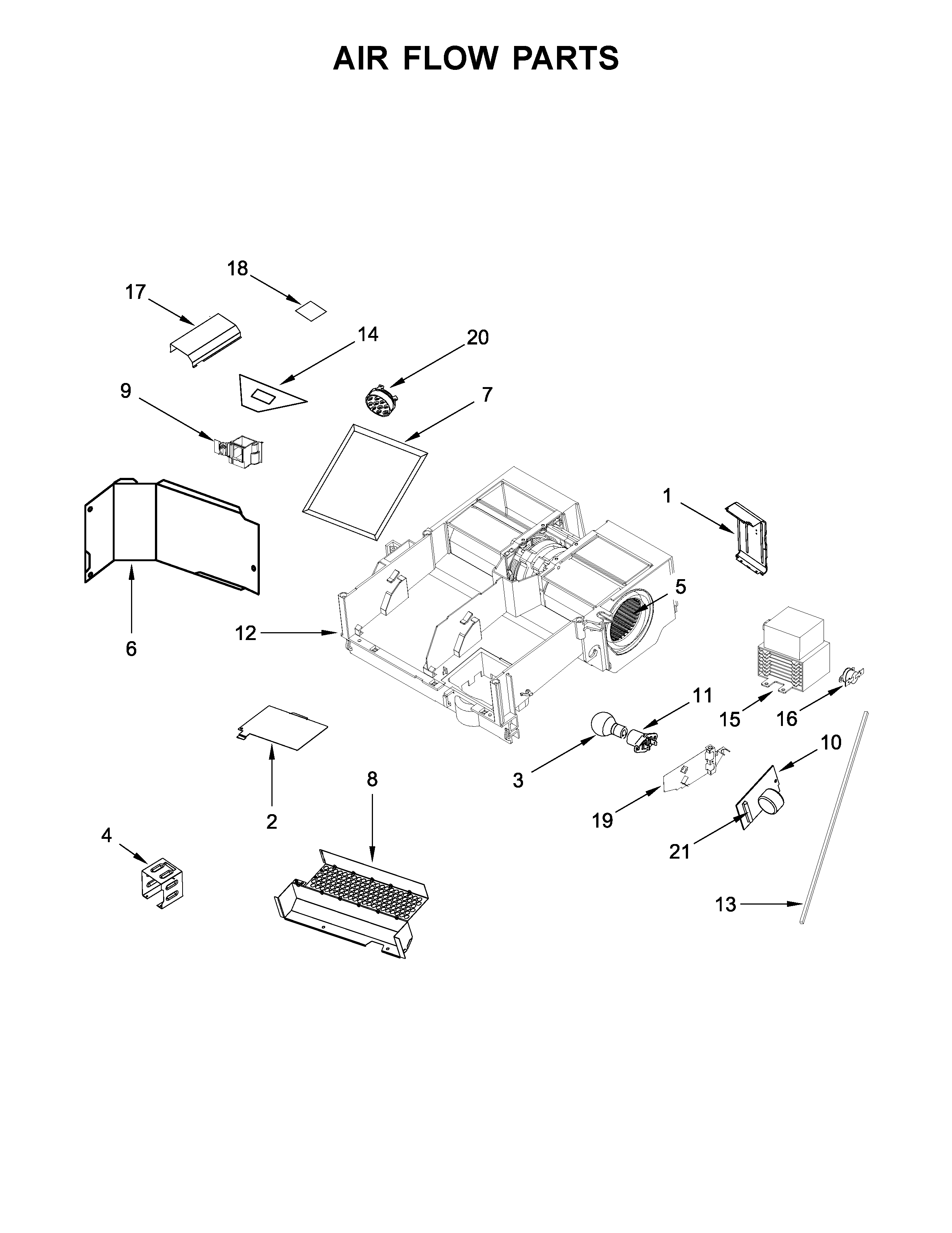 Air flow parts