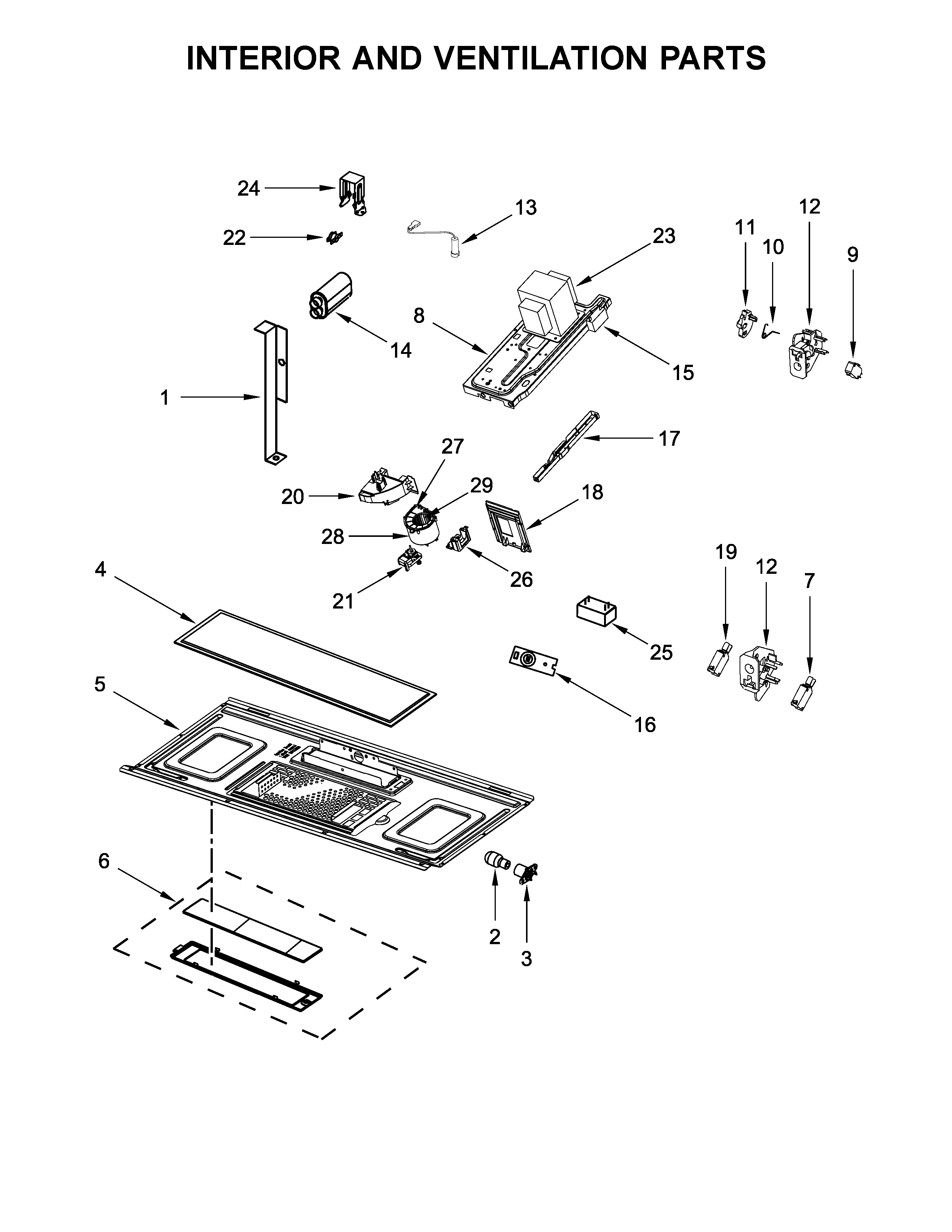 INTERIOR AND VENTILATION PARTS