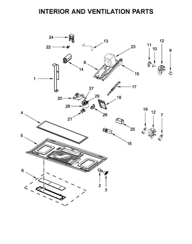 Interior and ventilation parts