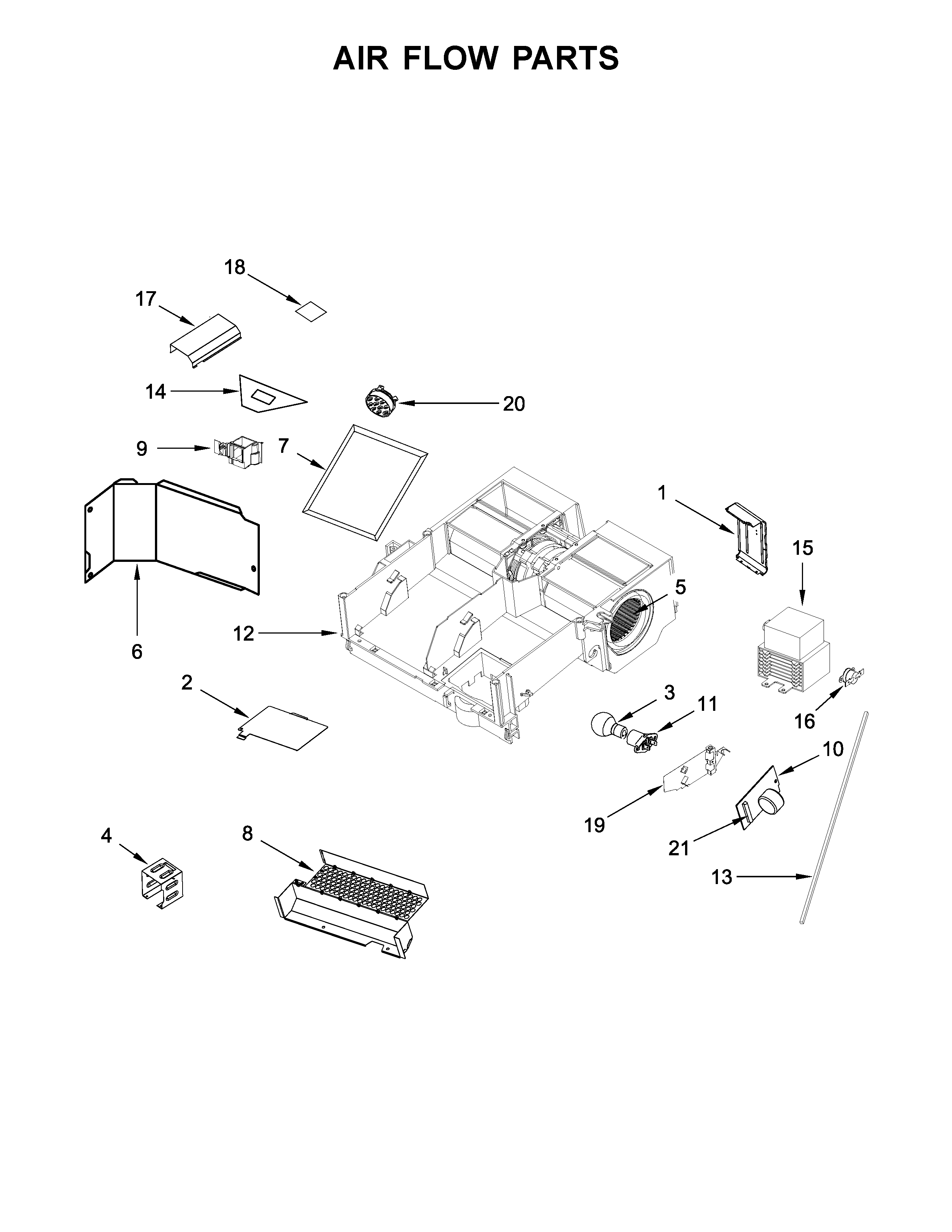 Air flow parts