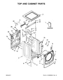 Top and cabinet parts