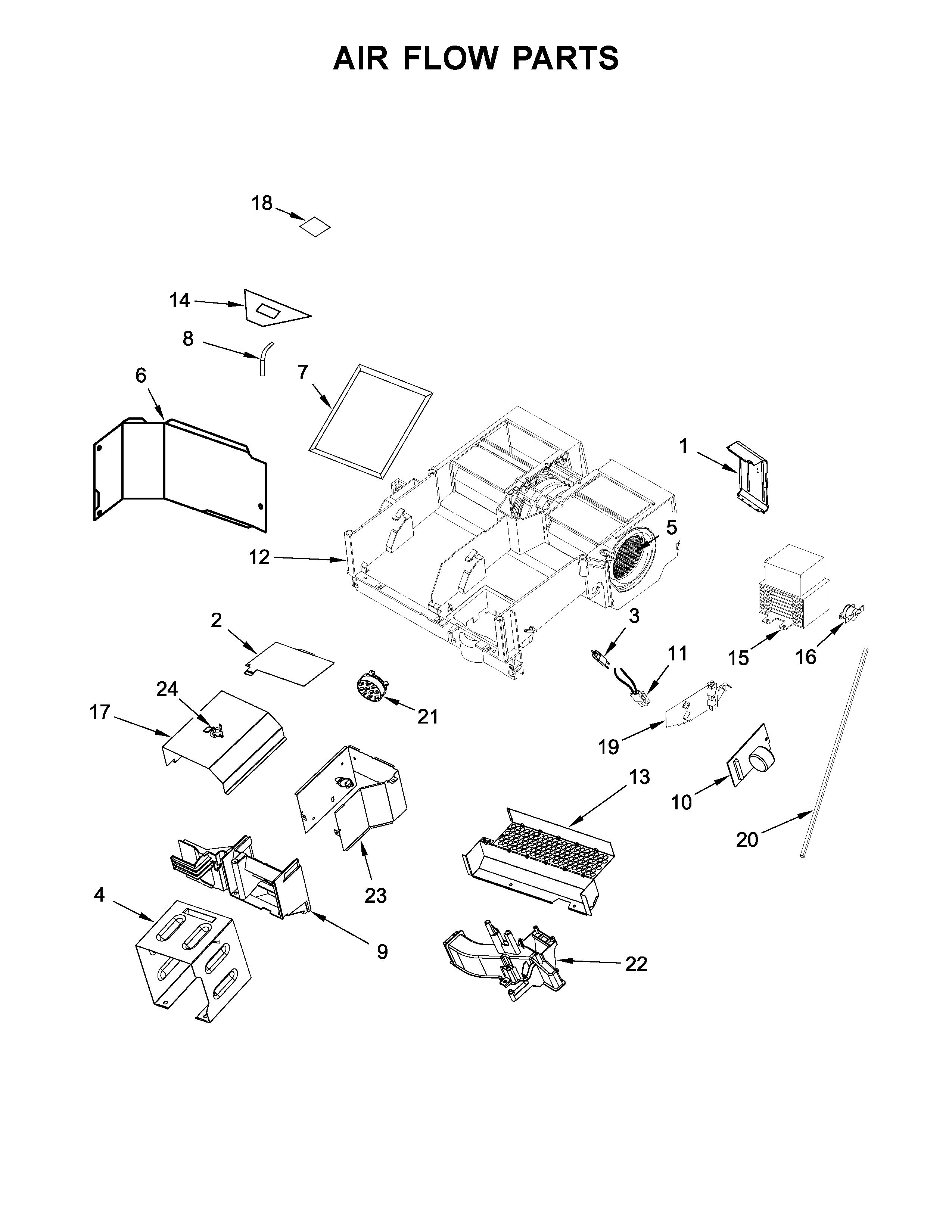 Air flow parts
