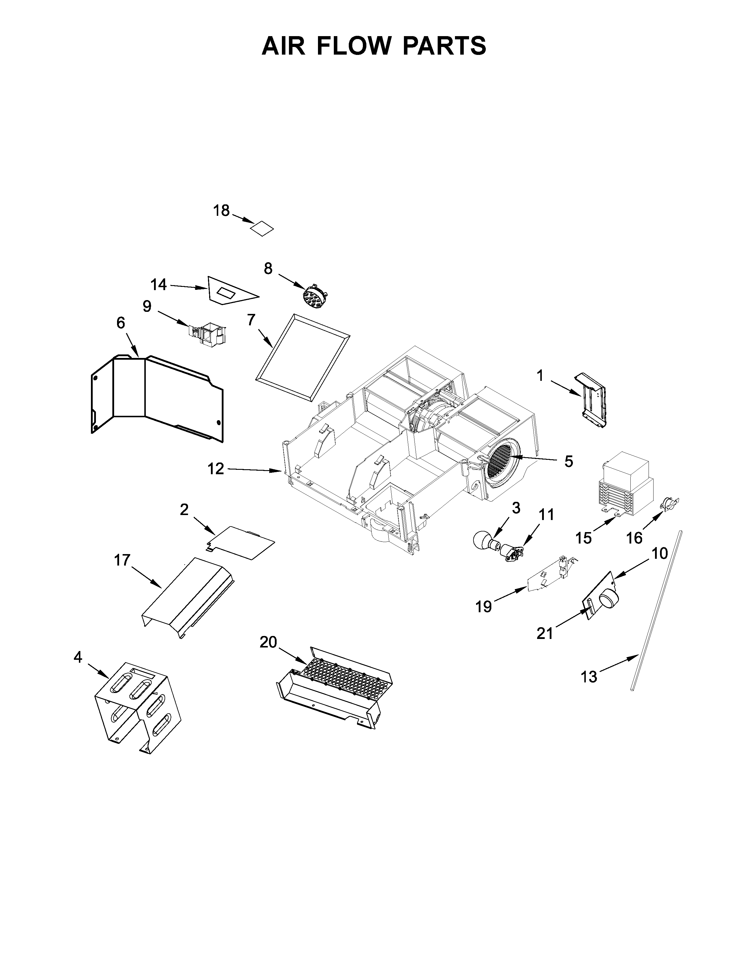 Air flow parts