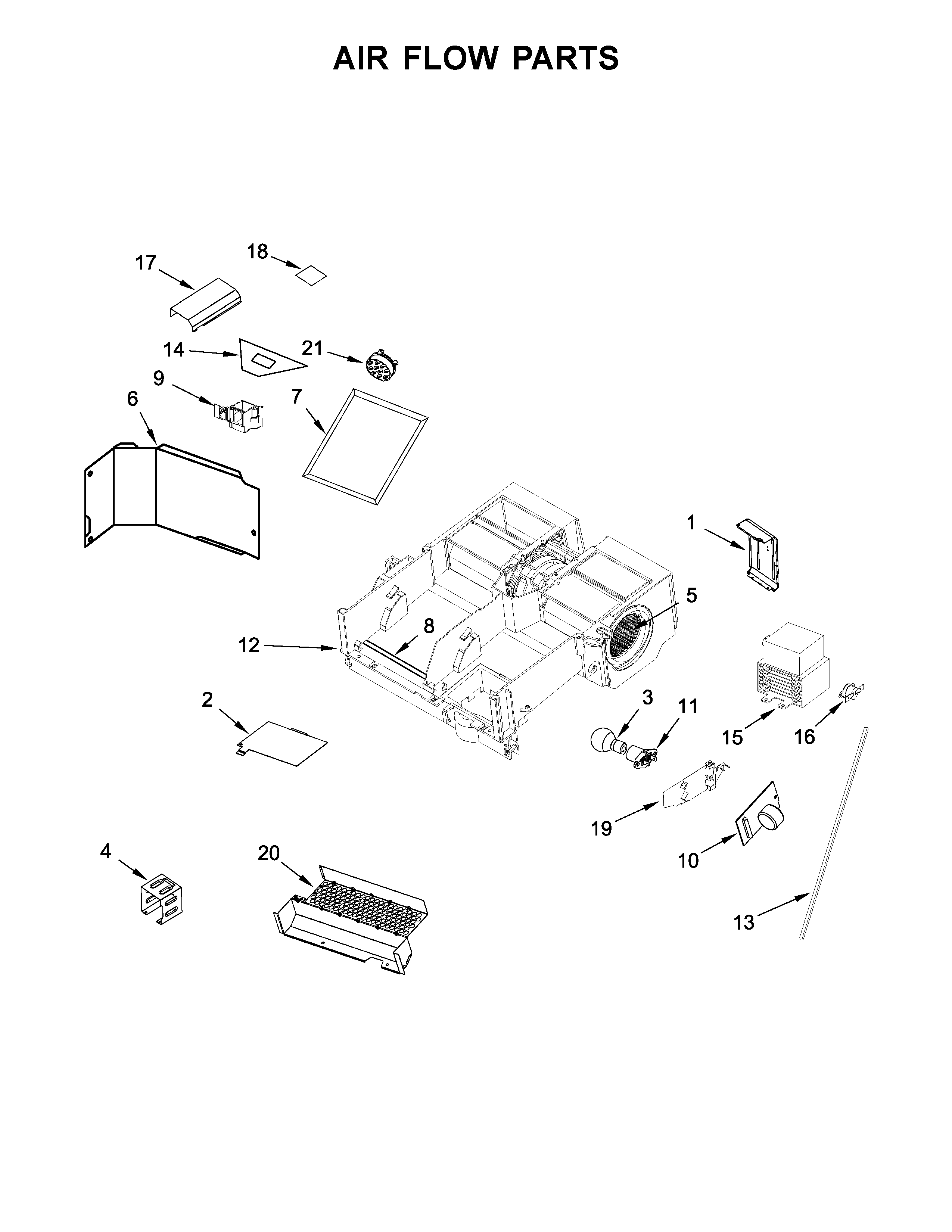 Air flow parts