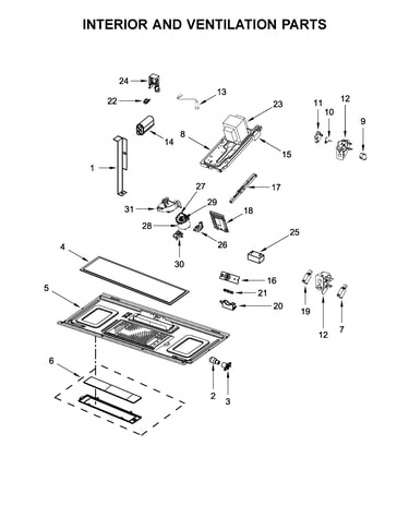 Interior and ventilation parts