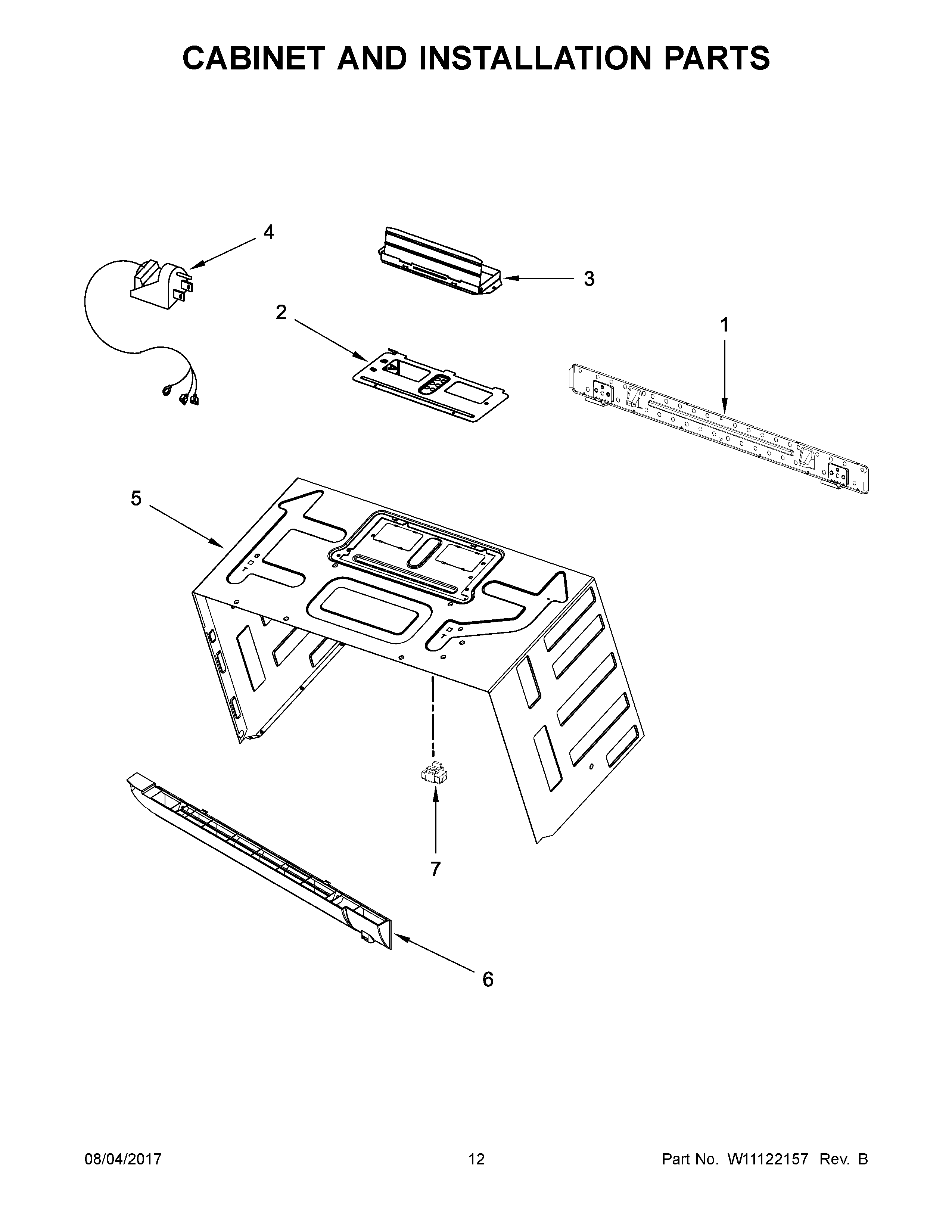 CABINET AND INSTALLATION PARTS