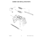 KitchenAid YKMHS120EBS0 cabinet and installation parts diagram