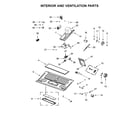 Whirlpool WMHA9019HZ0 interior and ventilation parts diagram