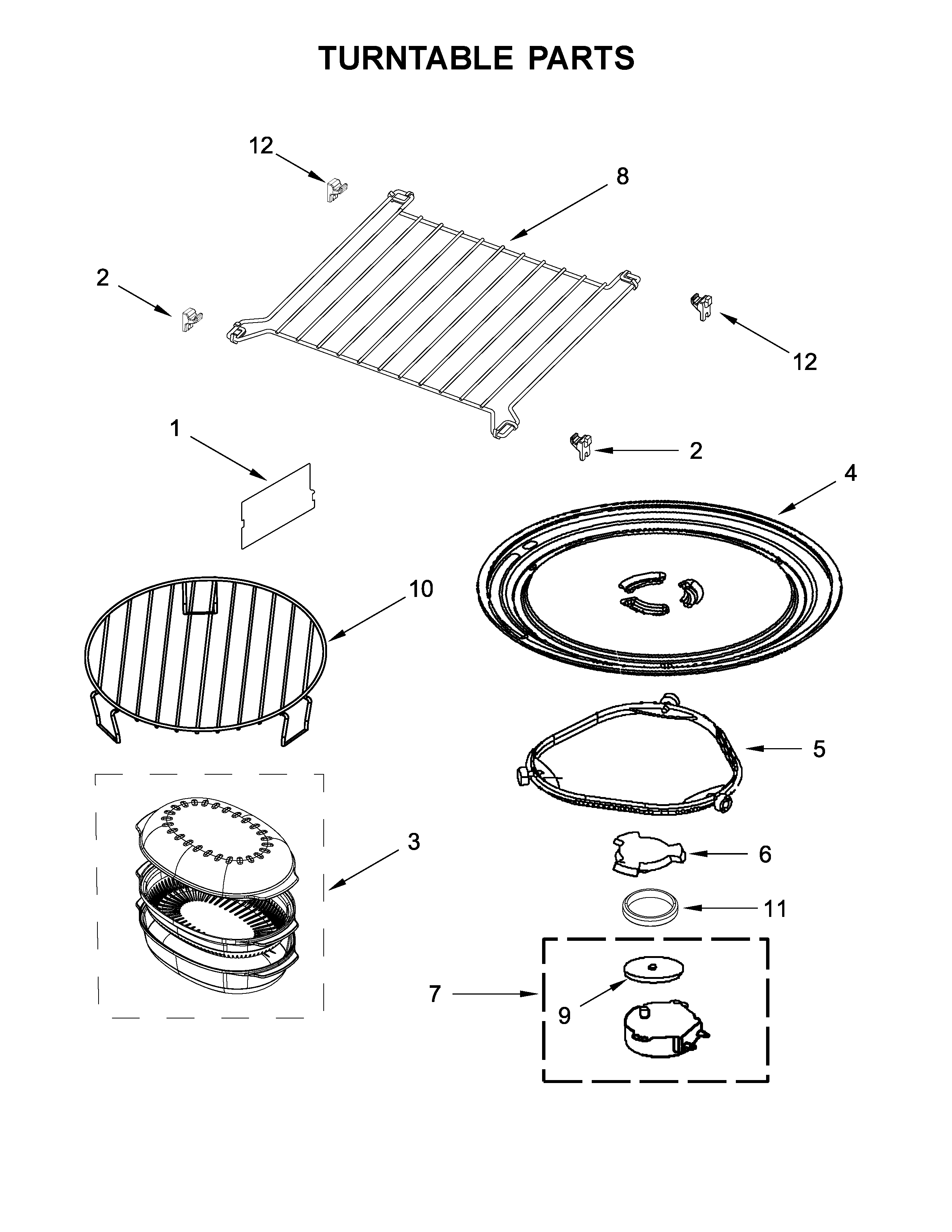 TURNTABLE PARTS