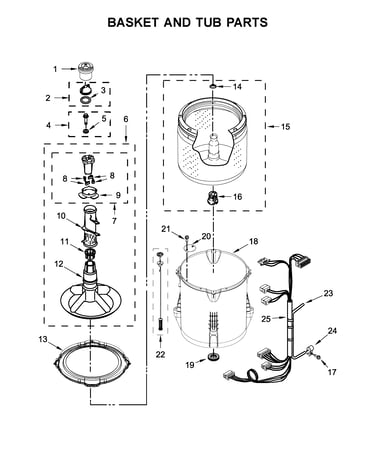 Basket and tub parts