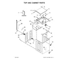 Maytag MVWB865GC0 top and cabinet parts diagram