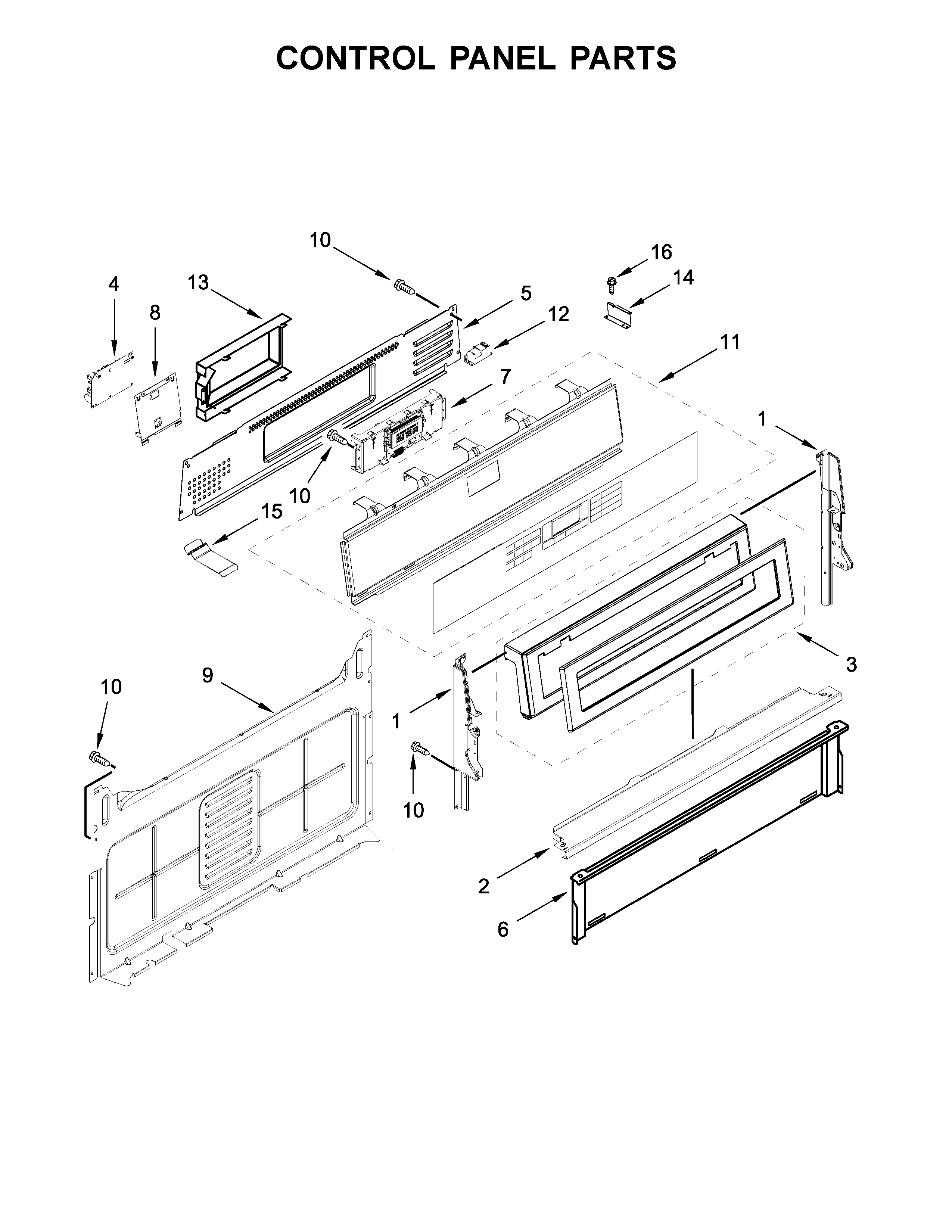 Control panel parts