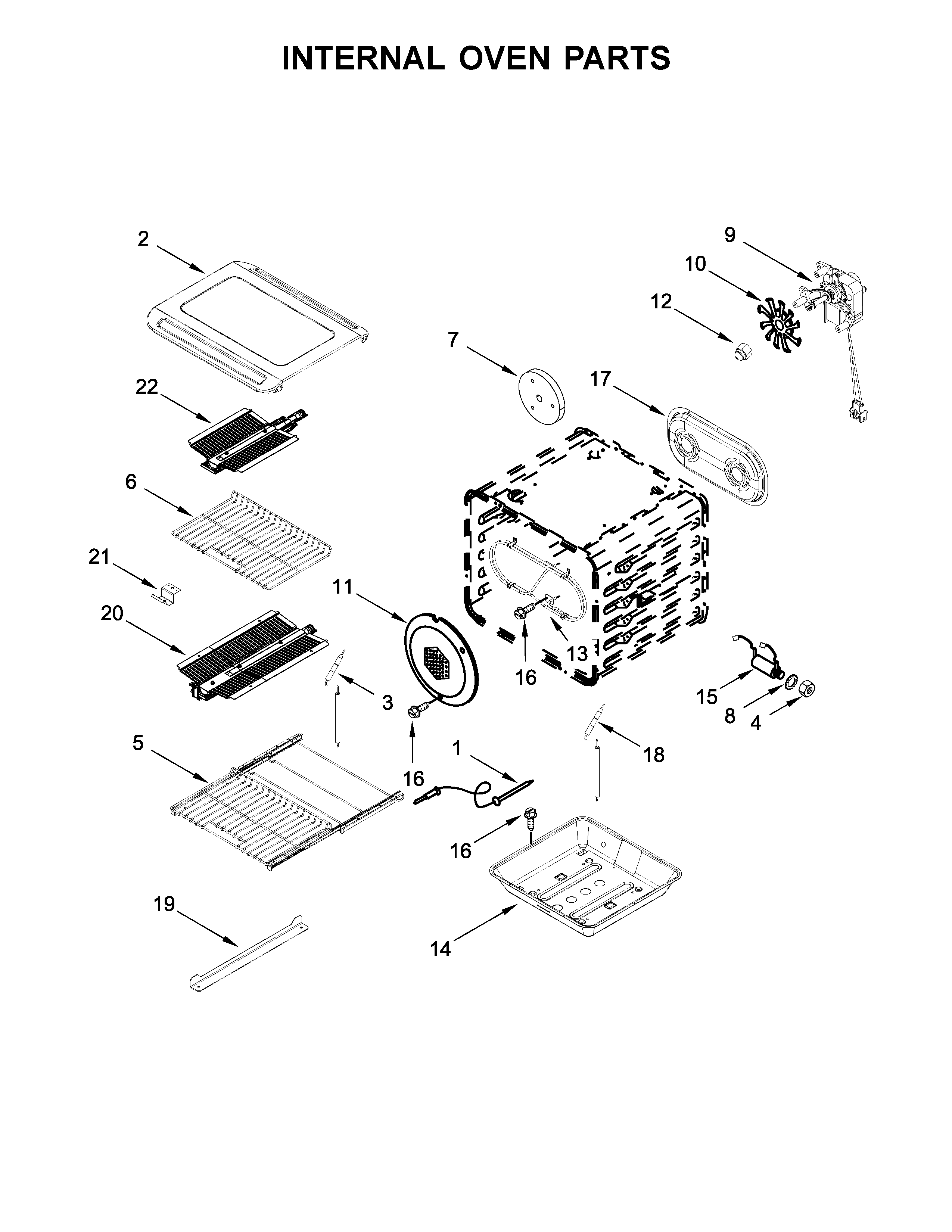 Internal oven parts