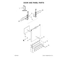 Whirlpool WDF545PAFM0 door and panel parts diagram