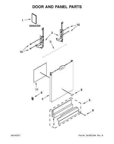 Door and panel parts