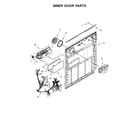 Whirlpool WDF545PAFM0 inner door parts diagram