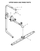 Upper wash and rinse parts