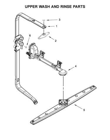 Upper wash and rinse parts