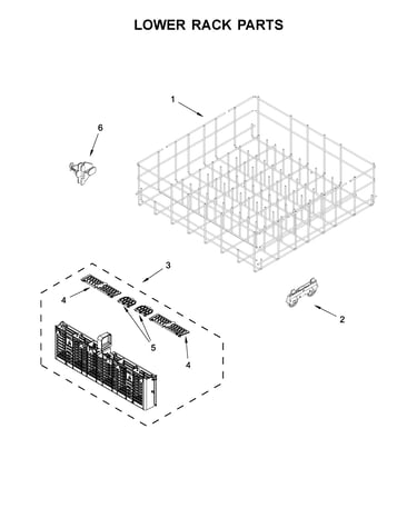 Lower rack parts