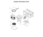 Whirlpool WOC97EC0HZ00 internal microwave parts diagram
