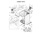 Whirlpool YWED8500DC4 cabinet parts diagram