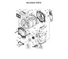 Whirlpool YWED8500DW4 bulkhead parts diagram