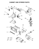 Cabinet and stirrer parts