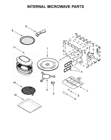 Internal microwave parts