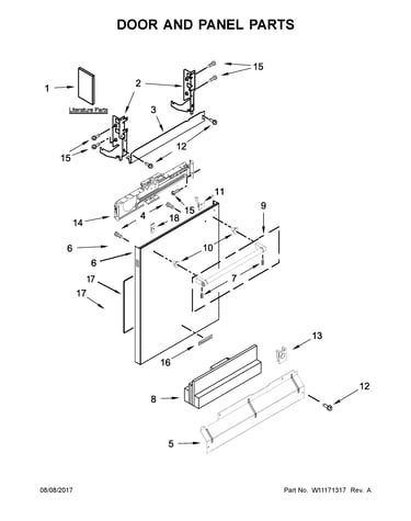 Door and panel parts