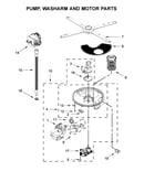 Pump, washarm and motor parts