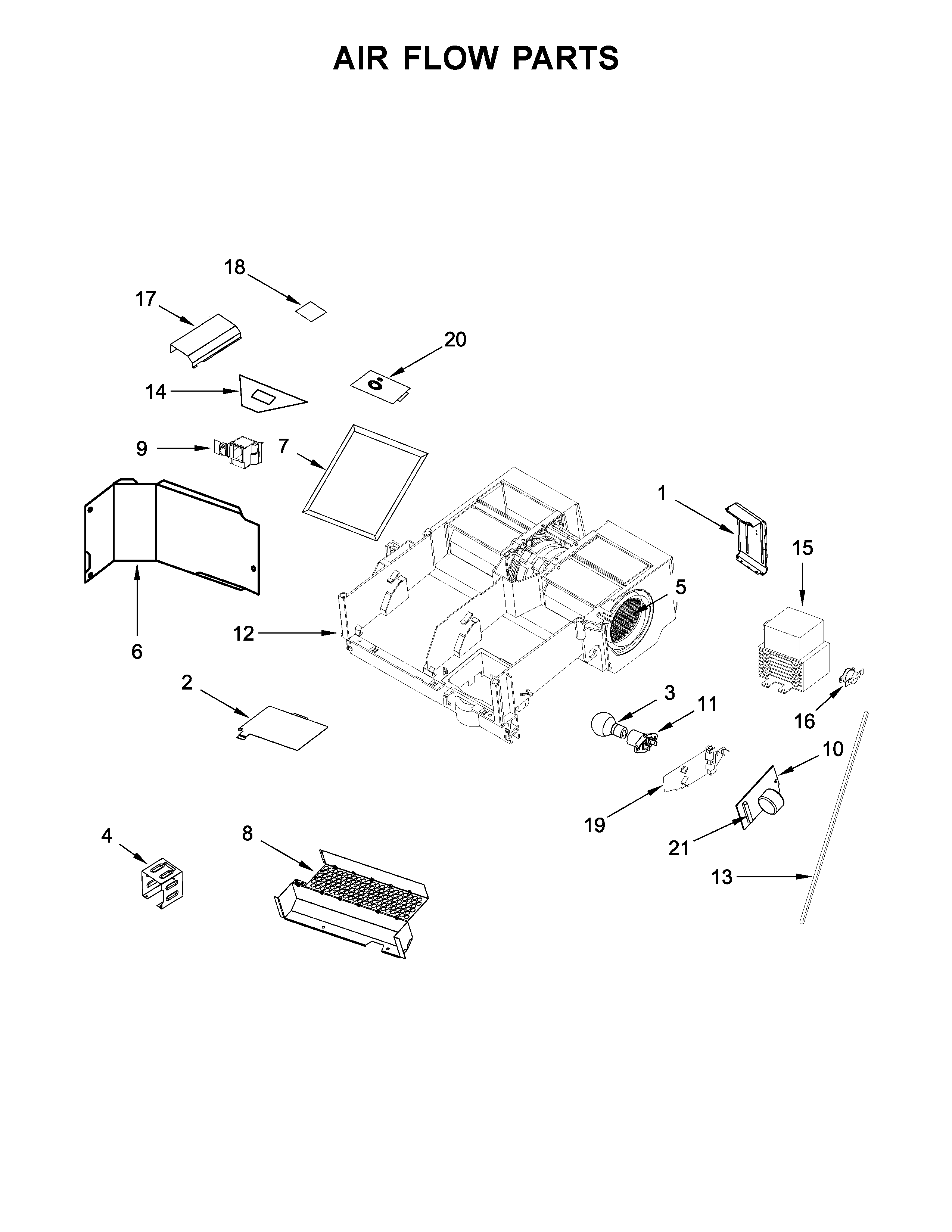 Air flow parts
