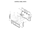 Whirlpool WFE505W0HW0 control panel parts diagram