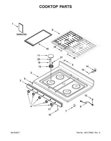 Cooktop parts