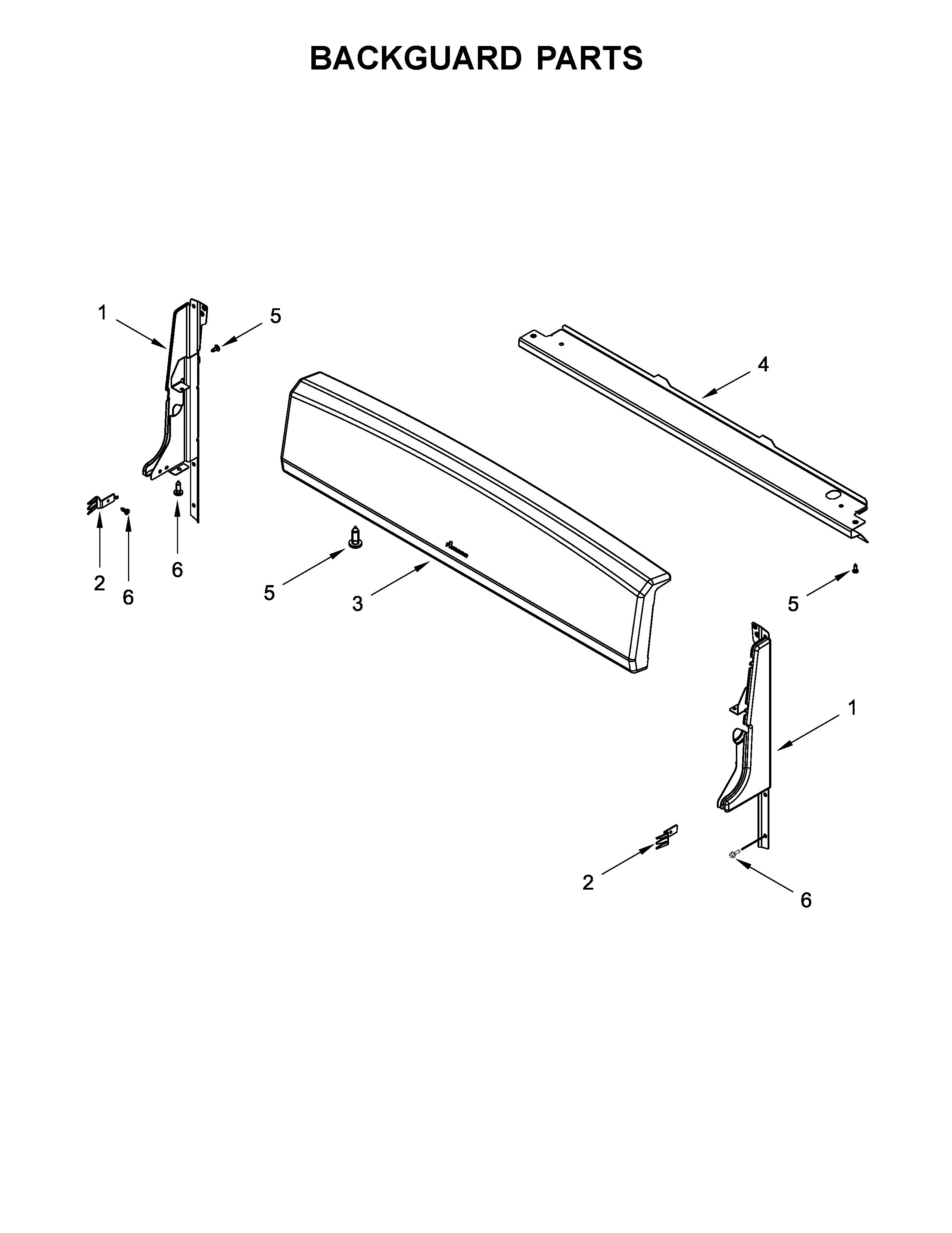 Backguard parts
